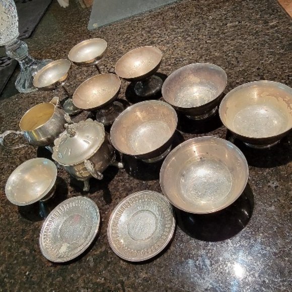 13 Vintage Plated Sterling Silver Collectors Pieces Assorted Lot - Picture 1 of 9